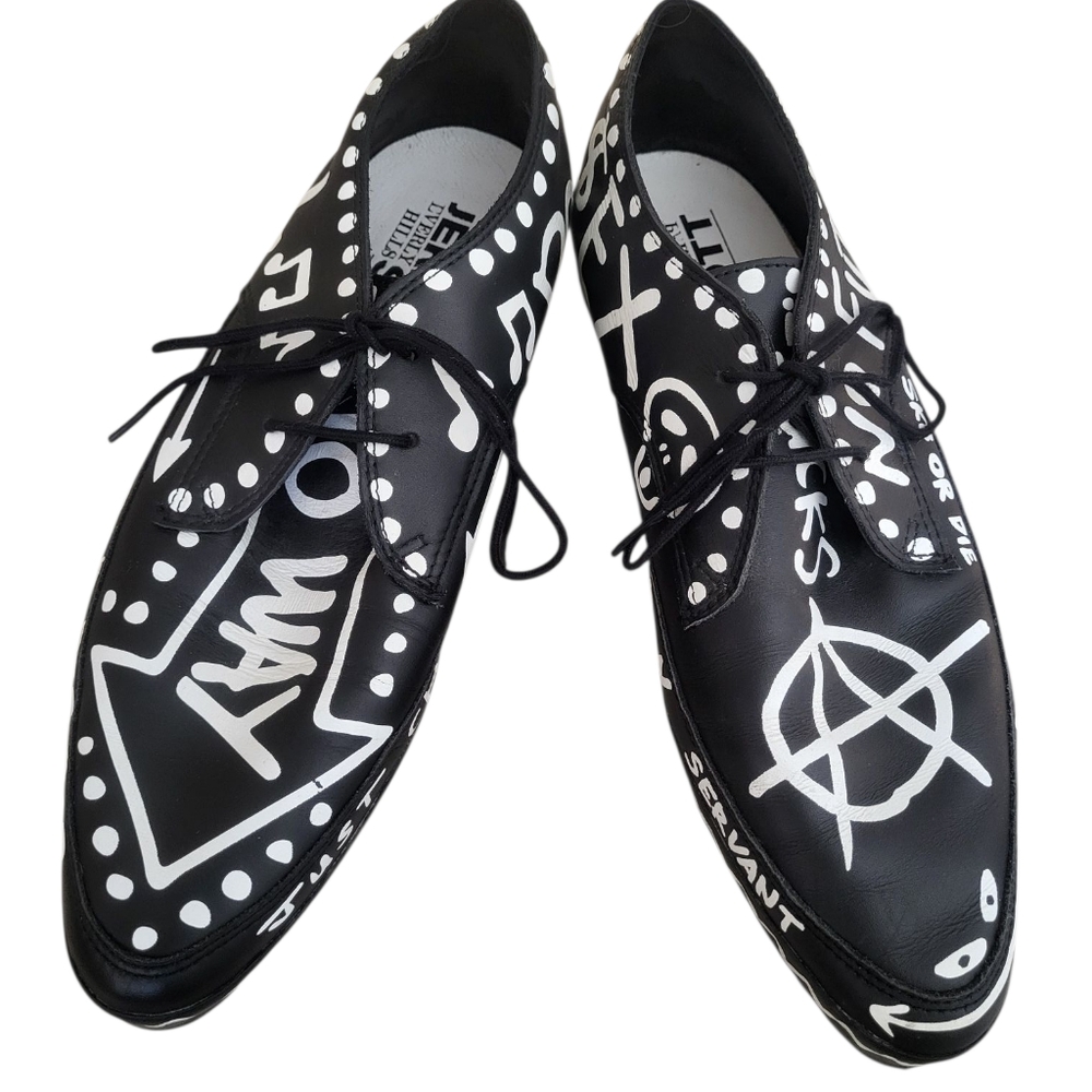 Adidas Jeremy Scott Black and White  Sneakers/Loafers - Size 8